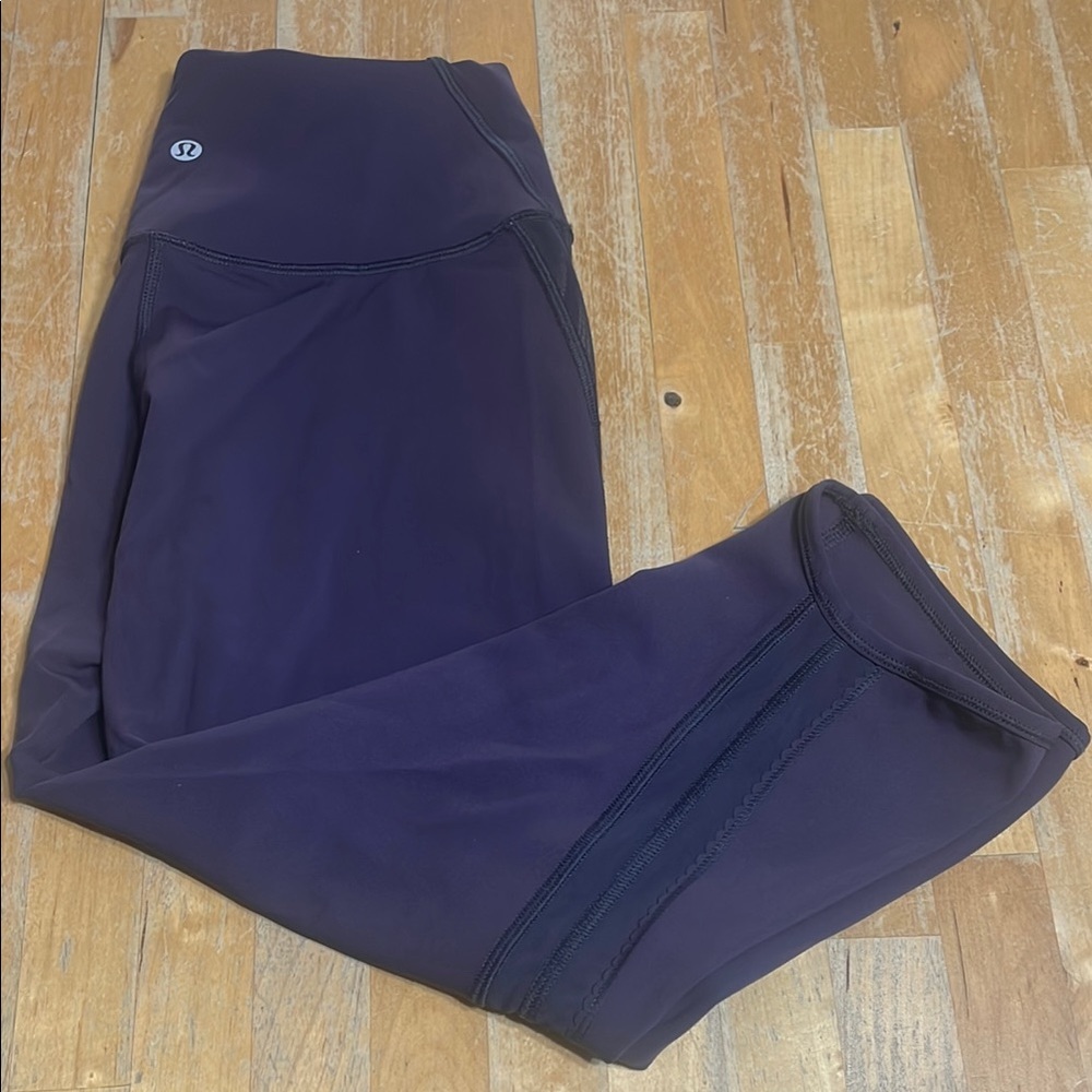 lululemon cropped purple leggings